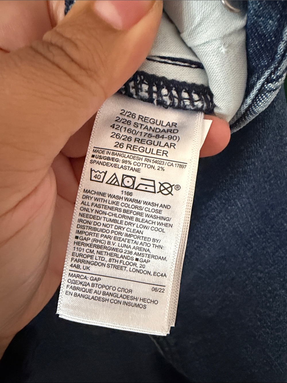 GAP Dark Blue High-Rise Flare Jeans - Picture 11 of 11